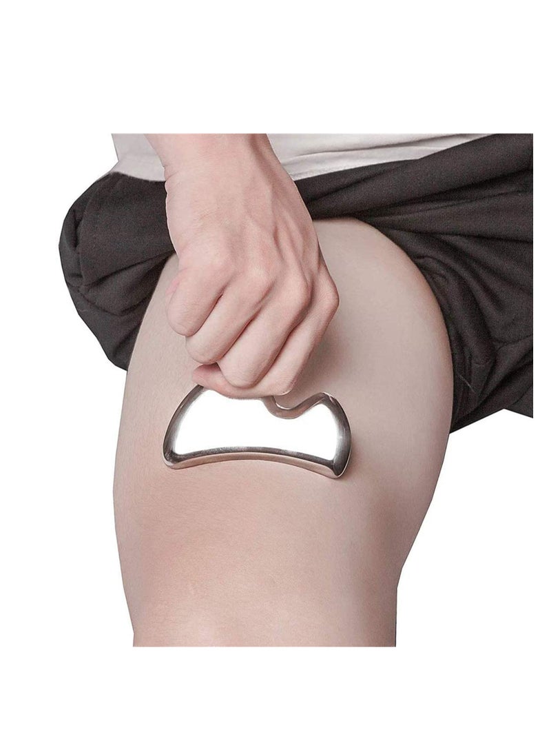 SOLARAE Gua Sha Scraping Massage Tools - Stainless Steel Gua Sha Massage Tool | Massage Physical Therapy Steel Tools for Myofascial Physical Therapy Soft Tissue Back, Legs, Arms, Neck, Shoulder - Image 4