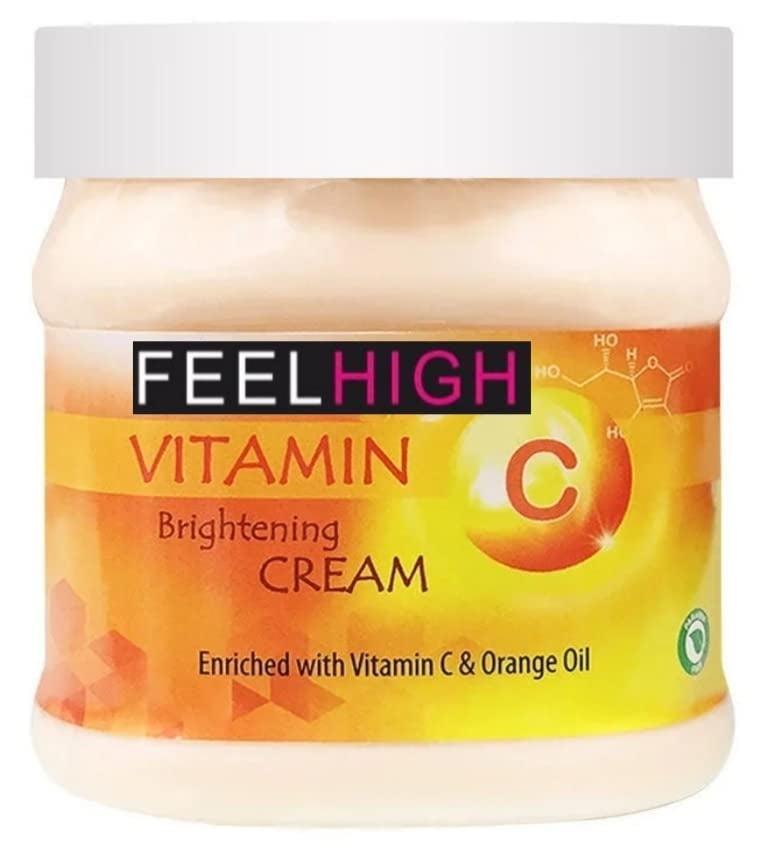 FEELHIGH مجموعة فيتامين سي للعناية بالوجه - مقشر كريم جل قناع - عبوة من 4 كل منها 500 مل - Image 3