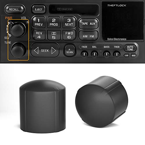 RDBS 2 PCS Stereo Radio Volume Control Knobs Kit OEM Replacement for GMC Cadillac Chevrolet - Image 1