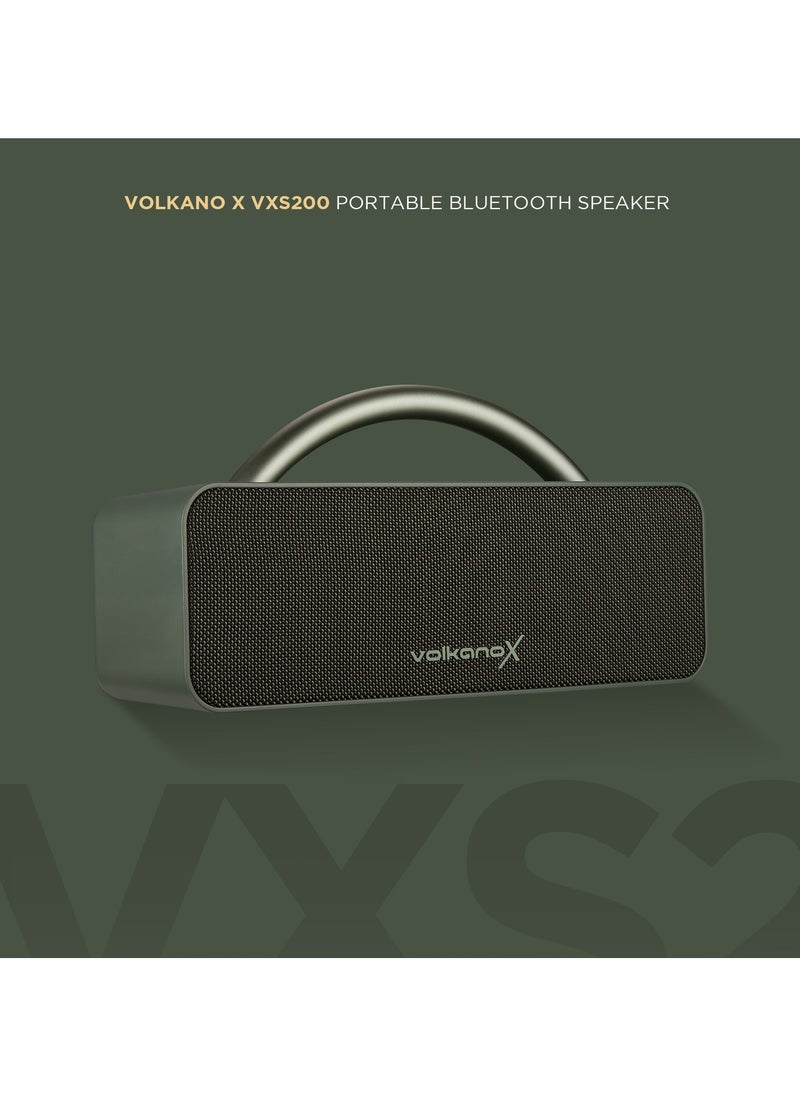 Volkano X VXS200 Portable Bluetooth Speaker  - Green - pzsku/Z81663562F0B0C56FE247Z/45/1741417743/6e6f3fba-f23e-493f-9cb8-d57816b36bc4