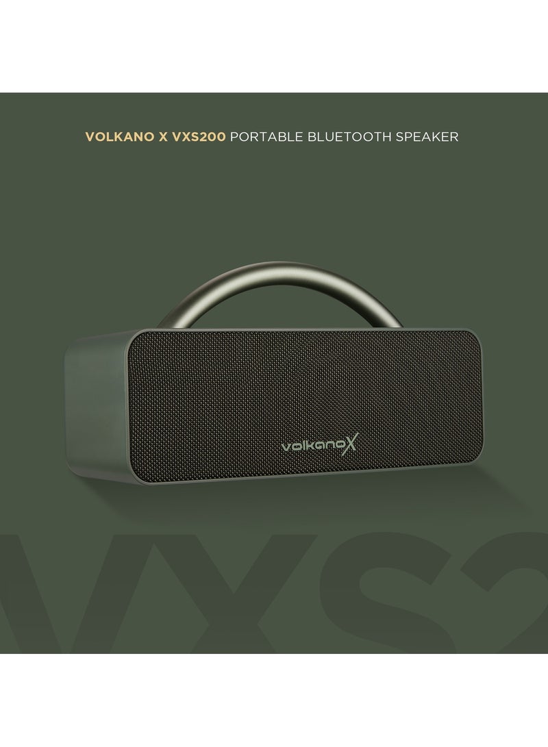 فولكانو مكبر صوت بلوتوث محمول Volkano X VXS200 - أخضر - Image 2