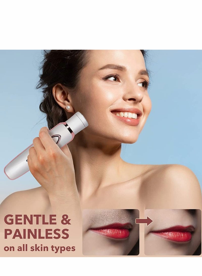 SYOSI Electric Razor for Women, Hair Trimmer for Face Beard Mustache Arm Leg Armpit Bikini, Painless 2 in 1 Shaver with 3 Stainless Steel Blades and Floating Head, Rechargeable Cordless Hair Clipper - Image 2