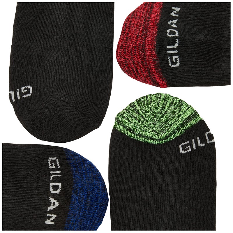 Gildan Men's Polyester Half Cushion Ankle Socks, 12-Pairs - Image 3