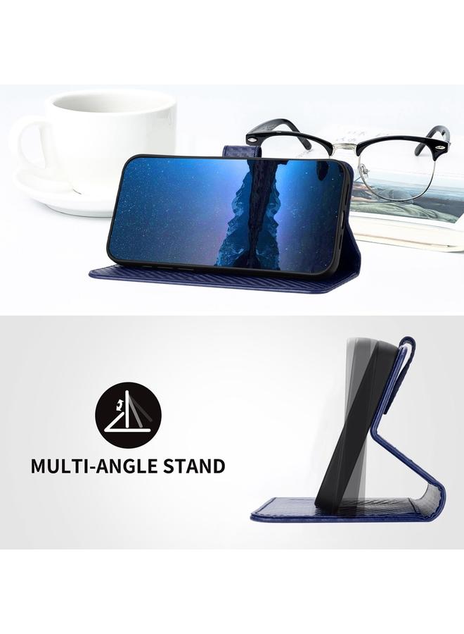 S-TOP Case For Samsung Galaxy Note10 Pro 4G / 5G YX0070 Carbon Fiber Buckle Leather Phone Case with Lanyard - Image 4