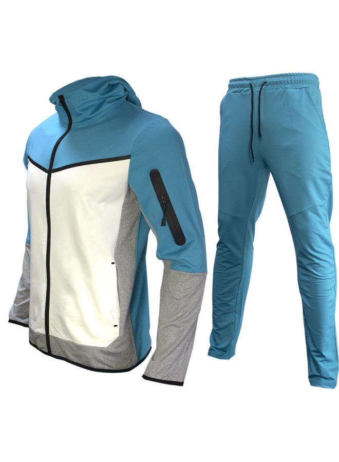Trendy Men's Suits, Spring And Autumn Sportswear, Casual Jackets And Sweatshirts, Two-piece Set - Image 3