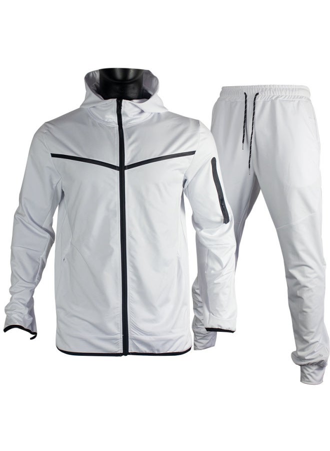 Trendy Men's Suits, Spring And Autumn Sportswear, Casual Jackets And Sweatshirts, Two-piece Set - Image 1