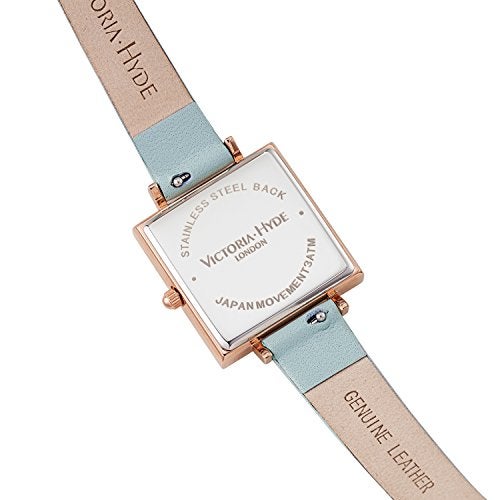 VICTORIA HYDE Butterfly Women Watches Square Small Dial Watches for Women Waterproof Womens Wrist Watches with Genuine Leather Strap - Image 3
