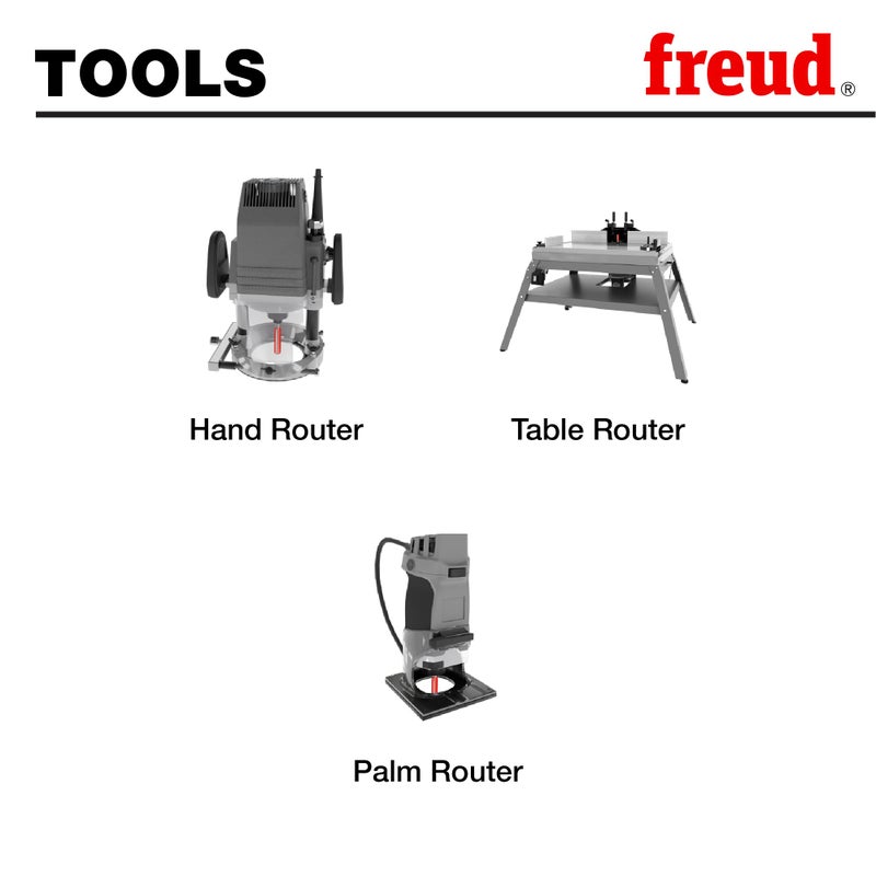 Freud 50-098: 5/16" (Dia.) Top Bearing Flush Trim Bit with 1/4" Shank,Red - Image 4