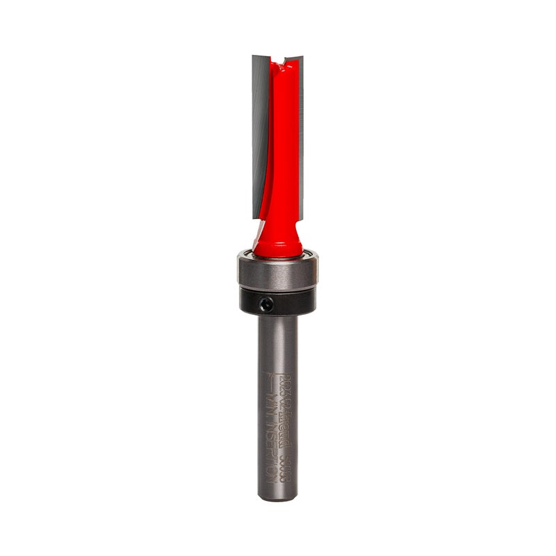 Freud 50-098: 5/16" (Dia.) Top Bearing Flush Trim Bit with 1/4" Shank,Red - Image 1