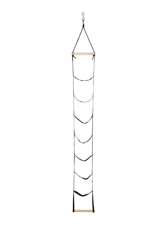 BOFFLE شبكة تسلق بوفل، مسار عقبات نينجا واريور للأطفال، سلم شبكي من الحبال، قضبان متسلقة لجدار التسلق، صالات ألعاب الغابة، تدريب شريطي لألعاب الأرجوحة الداخلية والخارجية (طبقة واحدة) - Image 2