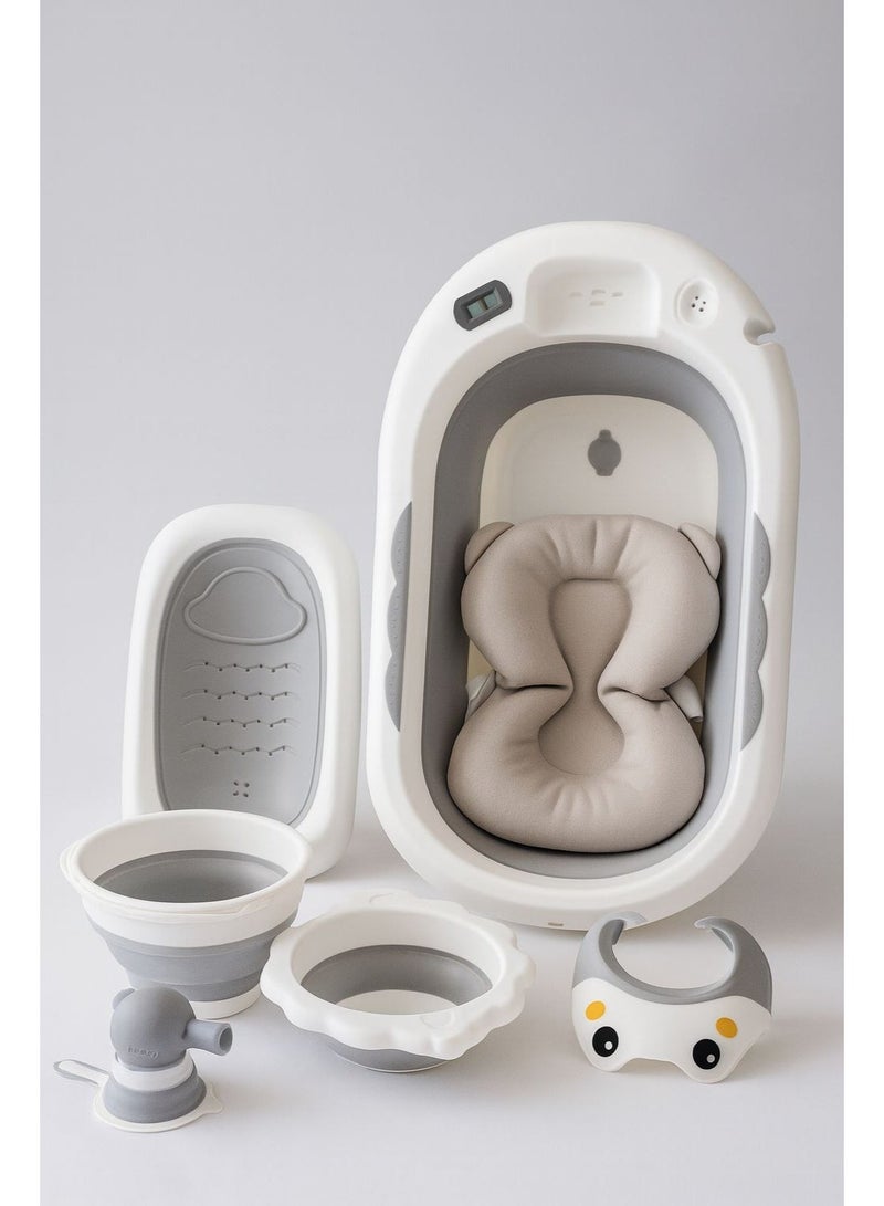 DEHKAH 8-in-1 Premium Collapsible Baby Bath Set with Tub, Support Seat, and Accessories - Newborn to Toddler - Image 2