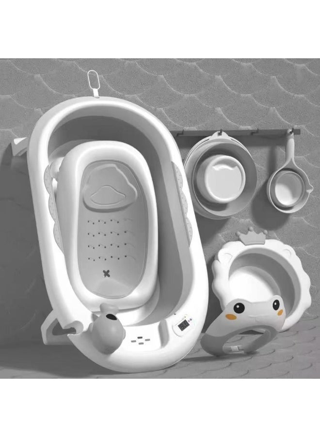 DEHKAH 8-in-1 Premium Collapsible Baby Bath Set with Tub, Support Seat, and Accessories - Newborn to Toddler - Image 3