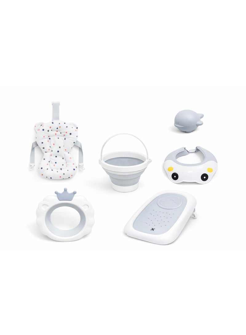 DEHKAH 8-in-1 Premium Collapsible Baby Bath Set with Tub, Support Seat, and Accessories - Newborn to Toddler - Image 5