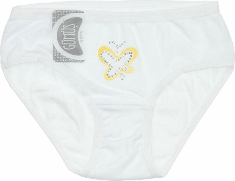 Gümüş Silver Underwear Stoned Girls Slip Panties 12 Pack - Image 5