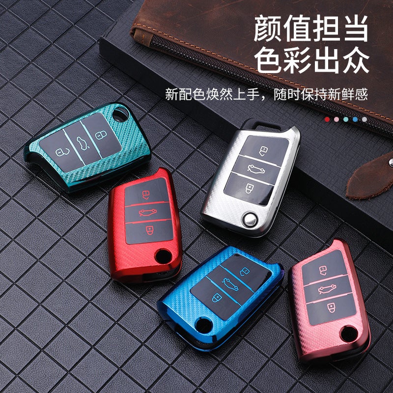 Suitable For Volkswagen Golf 7 Key Bag Tuang Tuan L Lingdu Shell Gti Jialu Auto Key Car Cover Shell Buckle - Image 5
