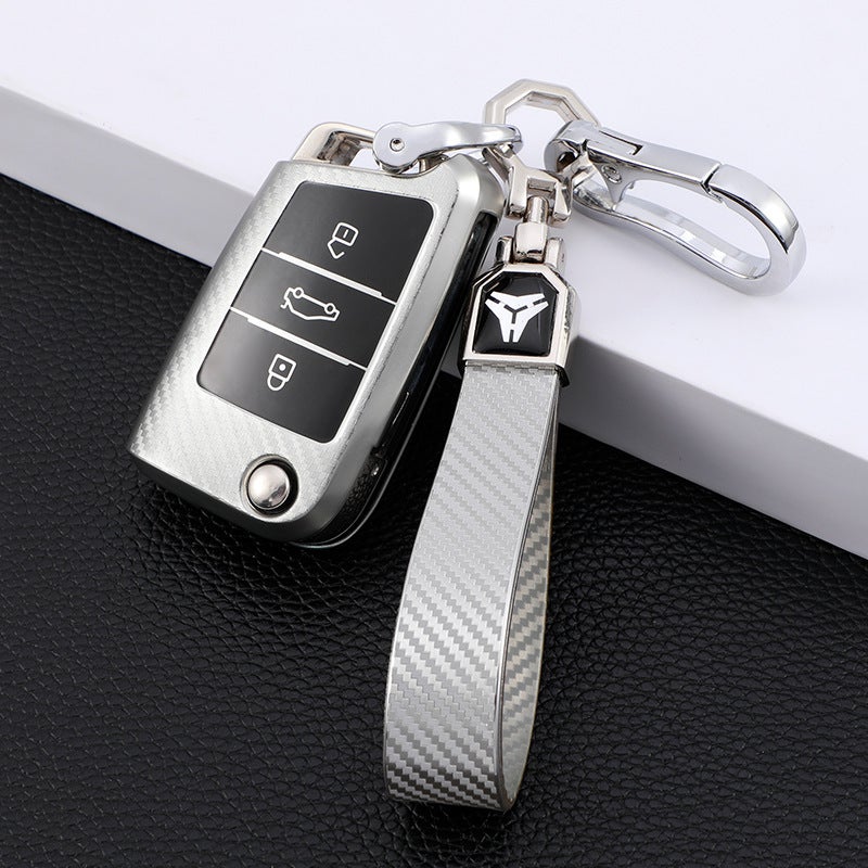 Suitable For Volkswagen Golf 7 Key Bag Tuang Tuan L Lingdu Shell Gti Jialu Auto Key Car Cover Shell Buckle - Image 1