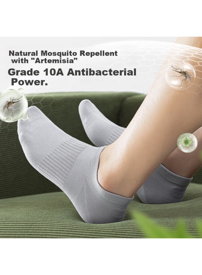 Picking up socks Pickup Socks Men'S Summer Thin Antibacterial And Odor-Resistant Essential Oil Mid-Tube Casual Socks Pure Cotton Breathable Men'S Sports Socks 6 Pairs Pack - Image 2