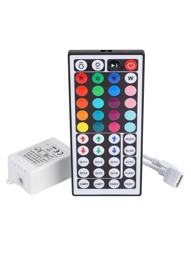 SUPERNIGHT - SUPERNIGHT RGB LED Light Strip Remote Controller, Dimmer for RGB LED Strip Lights, 44 Key Wireless IR Remote Controller for SMD 5050 3528 RGB Rope Lights - Image 1
