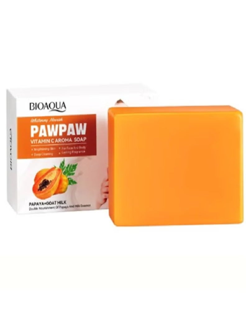بيو أكوا صابون البابايا بفيتامين سي باو باو 100 جرام
