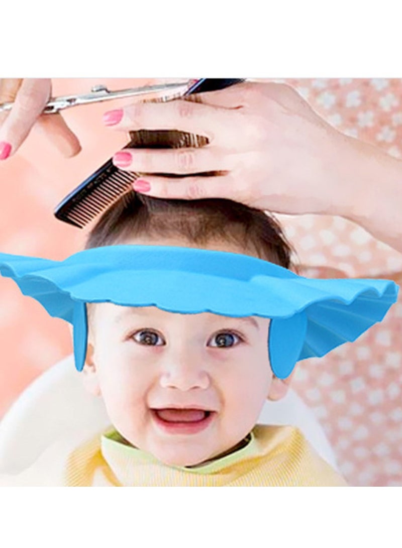 3Pcs Adjustable Baby Kids Shower Visor Hat Shampoo Bathing Protection Cap Bath  - Image 3