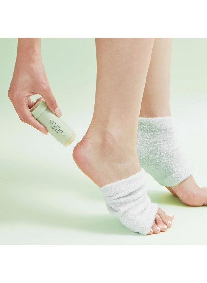 Voesh Heel Repair Duo, Solemate Heel Repair Balm & Moisturizing Heel Socks, Cracked Heel Stick Balm, Foot Care For Men & Women, At-Home Foot Care, Fuzzy Heel Socks, Toeless Spa Socks - Image 3