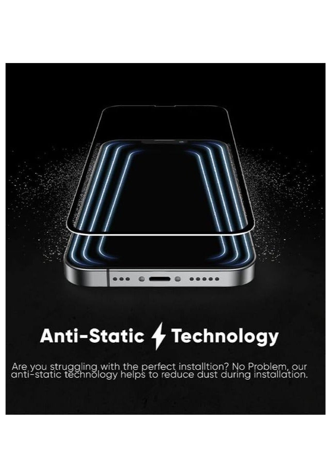 Raxoom Screen Protector Designed For iPhone 15 Pro Max Anti-Scratch Anti-Glare Tempered Glass Clear Edge to Edge Full Coverage Friendly With Smooth Touch Screen Protector For Apple iPhone 15 Pro Max - Image 3