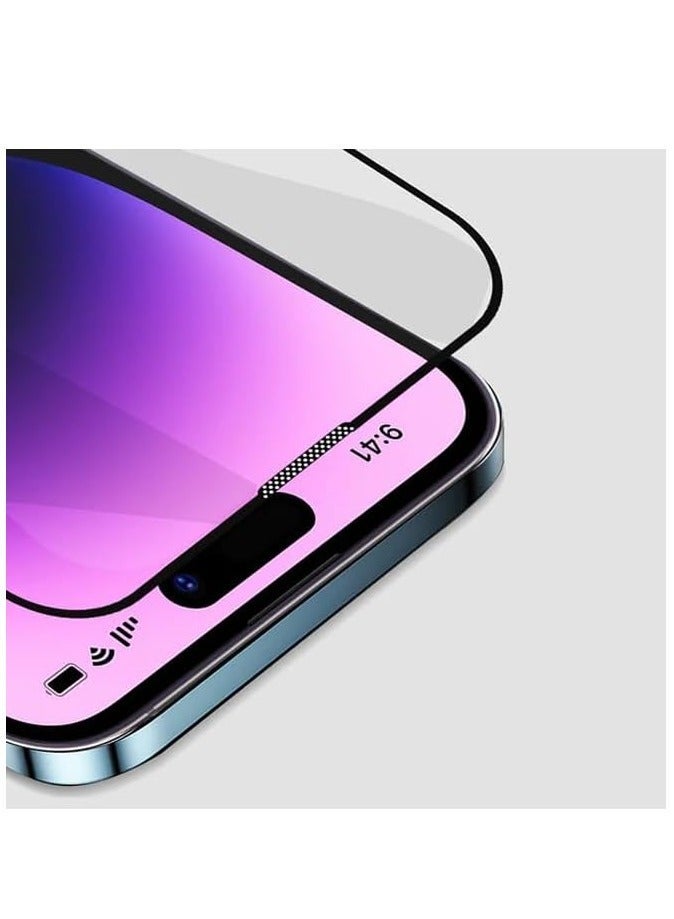 Raxoom Screen Protector Designed For iPhone 15 Pro Max Anti-Scratch Anti-Glare Tempered Glass Clear Edge to Edge Full Coverage Friendly With Smooth Touch Screen Protector For Apple iPhone 15 Pro Max - Image 2