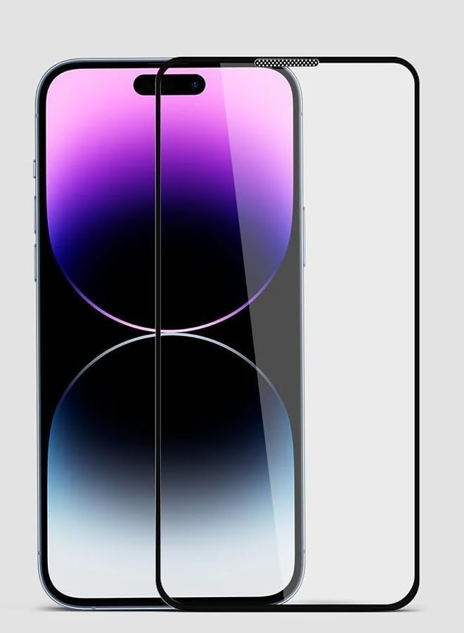 Raxoom Screen Protector Designed For iPhone 15 Pro Max Anti-Scratch Anti-Glare Tempered Glass Clear Edge to Edge Full Coverage Friendly With Smooth Touch Screen Protector For Apple iPhone 15 Pro Max - Image 1