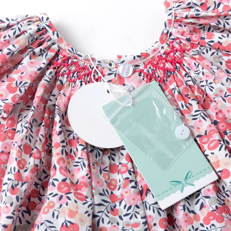 Simplee kids Baby Girls Summer Casual Dresses Toddler Floral Print Sundress Princess Dress for 5T - Image 5