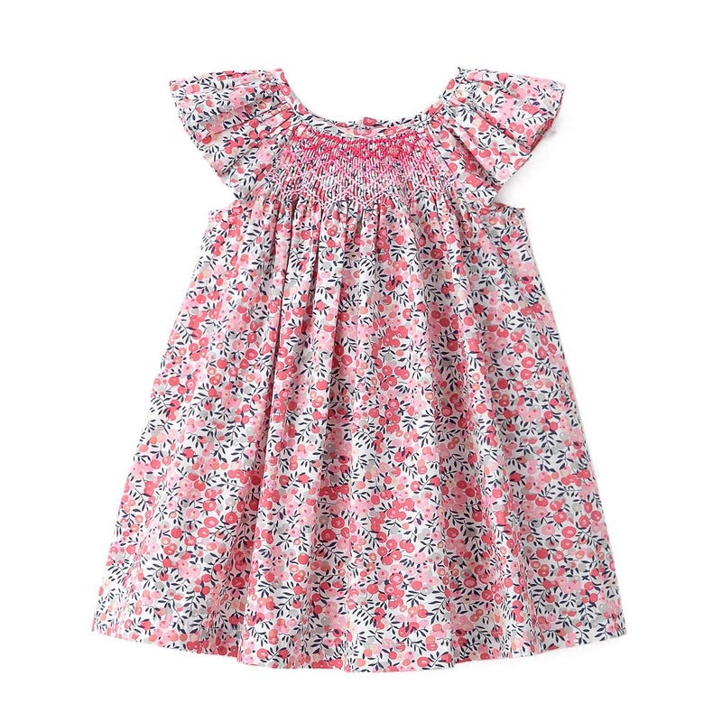 Simplee kids Baby Girls Summer Casual Dresses Toddler Floral Print Sundress Princess Dress for 5T - Image 1