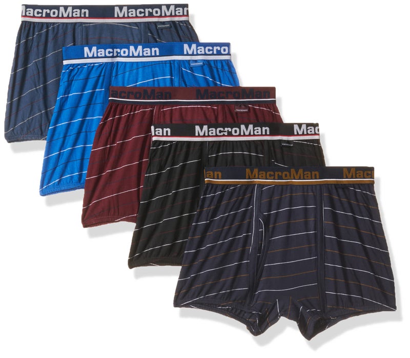 MacroMan Men's Cotton Trunks (Pack of 5) (RVBMMRTSTDP511TRUE_90 Cm and Print May Vary_90 CM) - Image 1