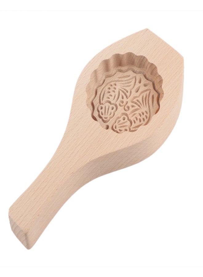 Wood Mooncake Mold DIY Cookies Fondant Cake Baking Mold Kitchen Decoration ToolsMoon Fish - Image 1
