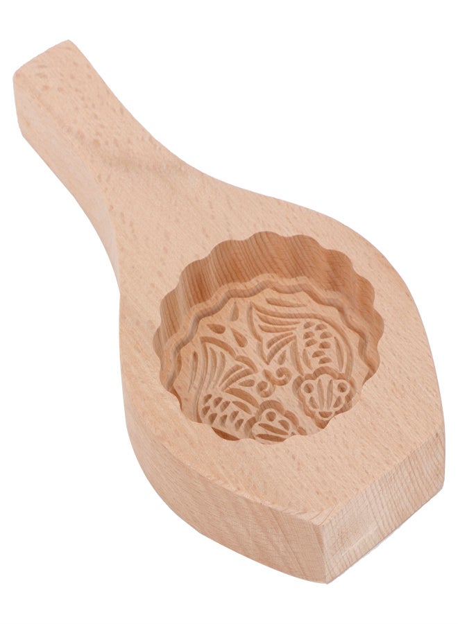 Wood Mooncake Mold DIY Cookies Fondant Cake Baking Mold Kitchen Decoration ToolsMoon Fish - Image 3