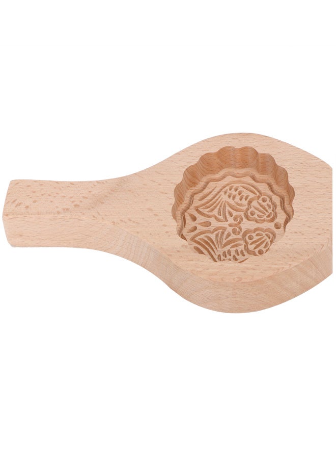 Wood Mooncake Mold DIY Cookies Fondant Cake Baking Mold Kitchen Decoration ToolsMoon Fish - Image 2