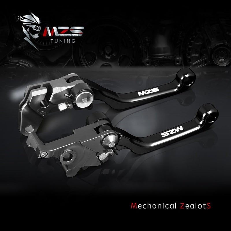 MZS مكابح دبابيس MZS CNC سوداء مع تعديل محور لسلسلة KLX140 (2008-2020) - Image 5