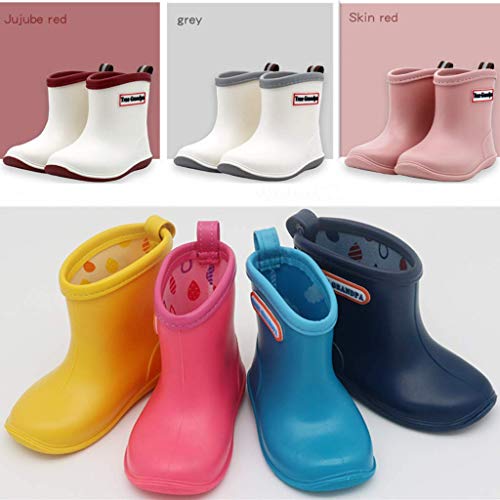 Sayyea Toddler Rain Boots Baby Rain Boots Short rain Boots for Toddler Easy-on Lightweight and Waterproof - Image 5