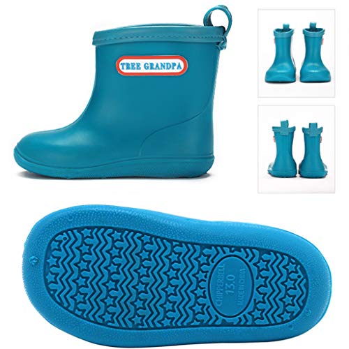 Sayyea Toddler Rain Boots Baby Rain Boots Short rain Boots for Toddler Easy-on Lightweight and Waterproof - Image 4