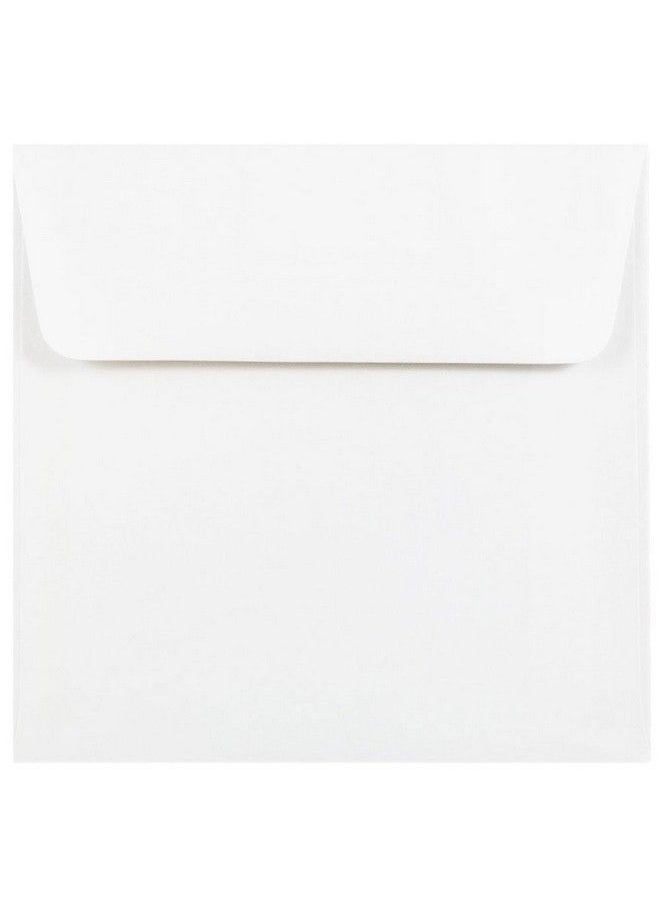 JAM Paper 6 X 6 Square Foil Lined Envelopes White With Gold Foil 50 Pack  - Image 3