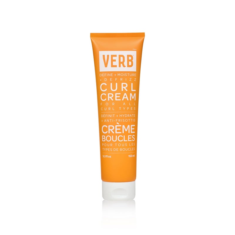 VERB Curl Cream 53 oz  Lightweight LeaveIn Curl Defining Cream  AntiFrizz Provides Shape Softness and Light Hold  Vegan No Parabens or Harmful Sulfates