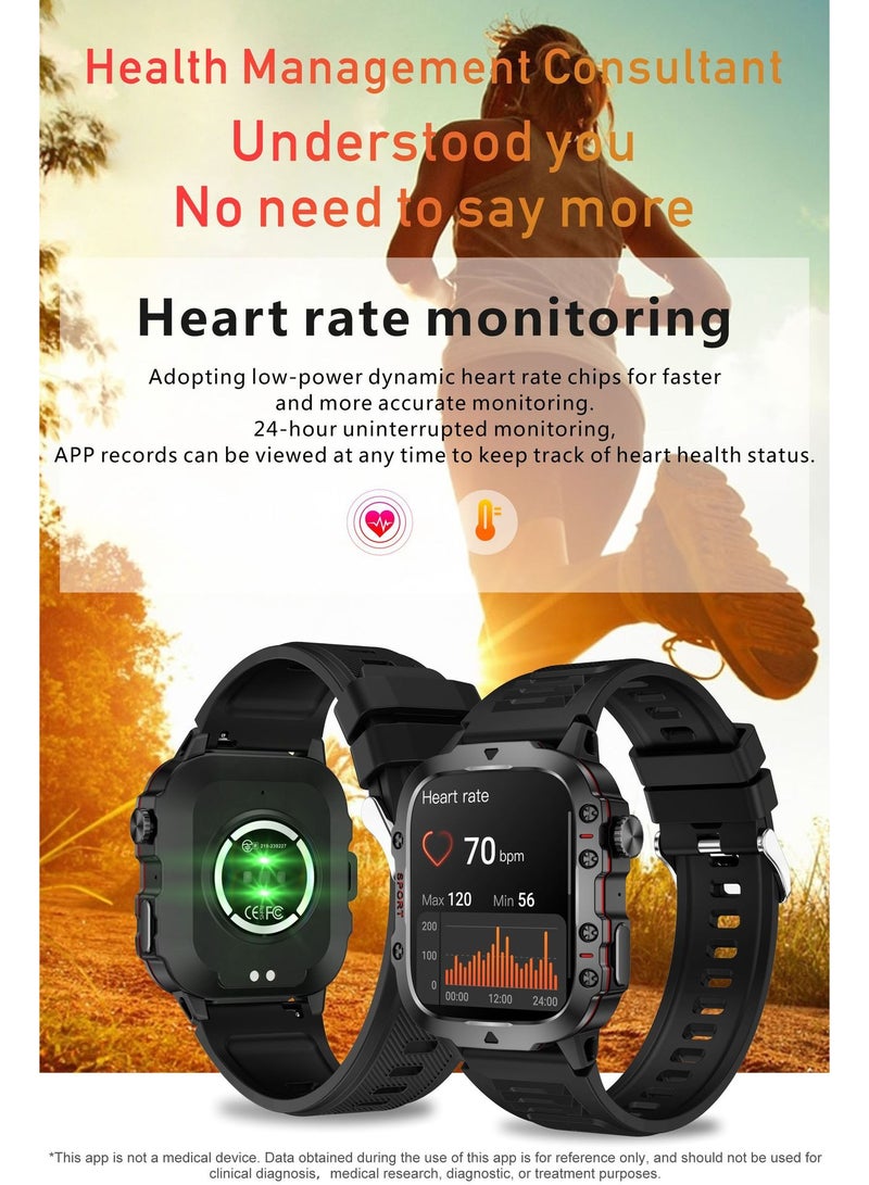 لييج ​​ساعة ليجي الذكية الرياضية للجنسين - تصميم دائري مع مراقبة الصحة، عداد الخطوات، بطارية طويلة الأمد، ستايل رياضي عصري لمتابعة الأنشطة اليومية​​ - Image 5