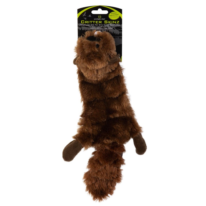 Hyper Pet Critter Skinz Beaver Super Squeaker Plush Dog Toy Large - Image 2