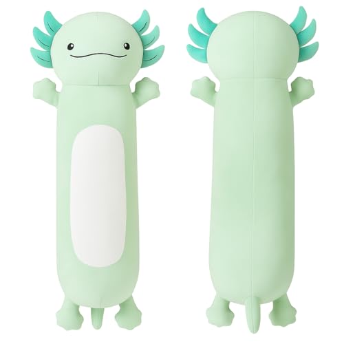 Dalmao 36 Giant Green Axolotl Stuffed Animal Cute Soft Long Axolotl Plush Large Body Pillow Big Squishy Plushies Toy Gift for Kids Boys Birthdays Halloween Christmas - Image 1
