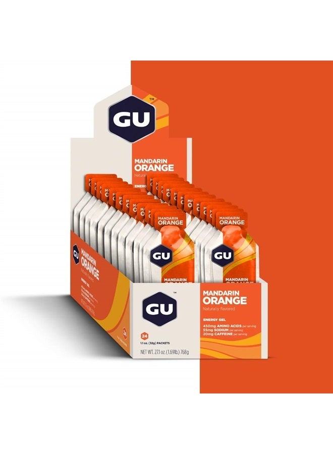 GU ENERGY GEL GU Energy Original Sports Nutrition Energy Gel, Vegan, Gluten-Free, Kosher, and Dairy-Free On-the-Go Energy for Any Workout, 24-Count, Mandarin Orange - Image 4