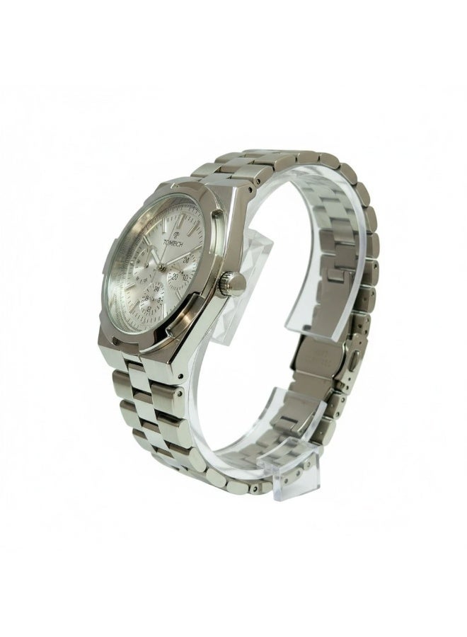 TOMRICH Imperial Men’s Luxury Analog Watch Stainless Steel Strap White Dial Quartz Wrist Watch - Image 2