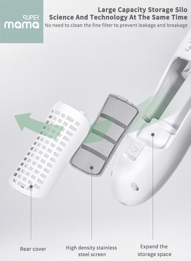 SUPERMAMA Baby Mute Electric Shaved Hair Clipper, Silent Haircut Trimmer For Kids and Toddlers, Charging Waterproof Low Vibration Machine about boy Hair's Cutting - Image 4