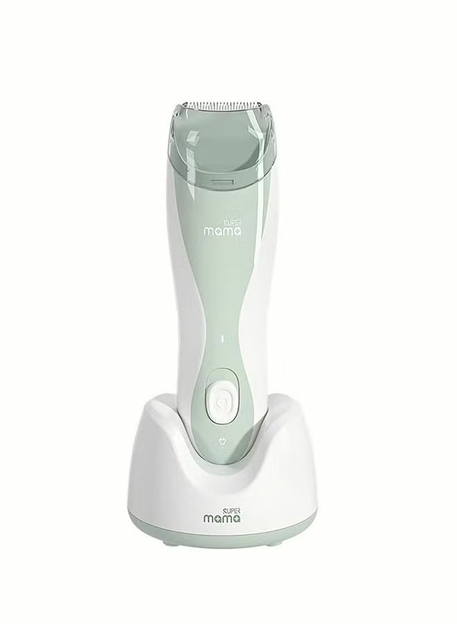 SUPERMAMA Baby Mute Electric Shaved Hair Clipper, Silent Haircut Trimmer For Kids and Toddlers, Charging Waterproof Low Vibration Machine about boy Hair's Cutting - Image 1