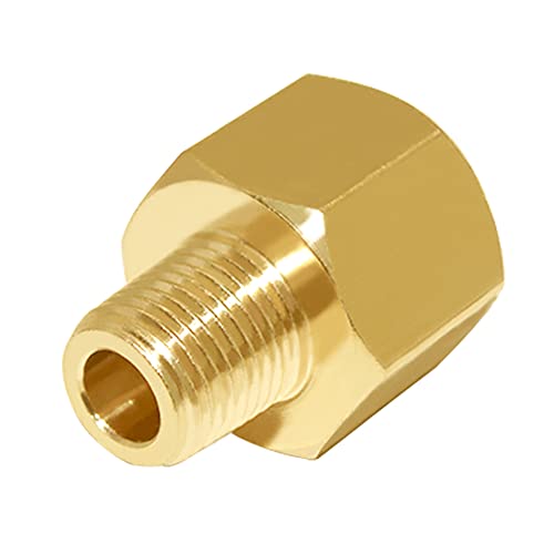 Joywayus 1/2" NPT Thread Female × 3/8" NPT Thread Male Brass Pipe Fitting Adapter - Image 5