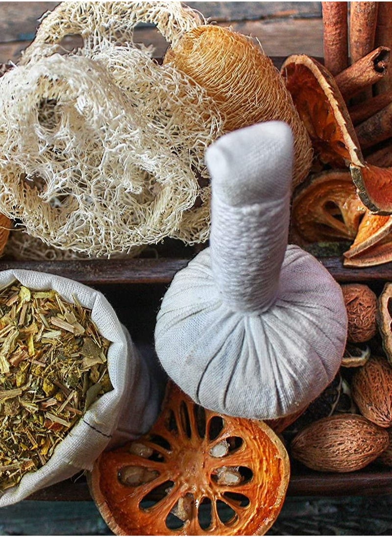 LA PERLA TECH  Thai Herbal Compress Ball Natural Herbs Aroma Massage Spa Product 200g  - Image 1