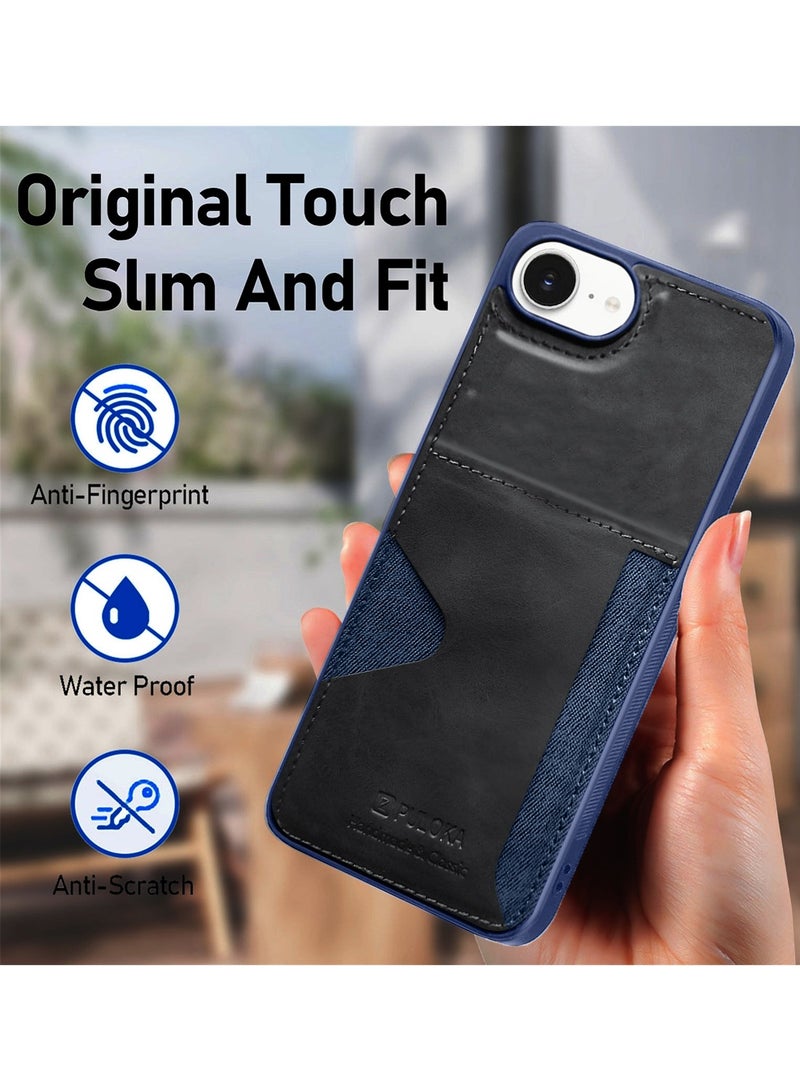 PULOKA Apple iPhone 16e 2025 PULOKA Card Holder Skin-feel PU