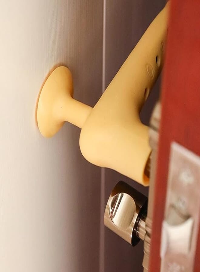Silicone Cover with Built-in Stopper to Renew Door Handle Shape and Reduce Door Friction on the Wall Suitable for All Sizes for Rooms and Offices Easy Installation